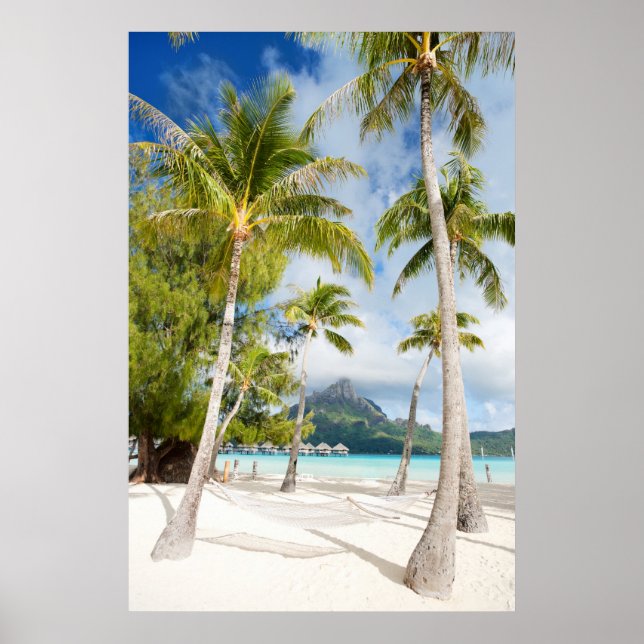 Poster Plage tropicale (Devant)