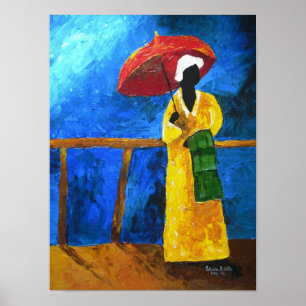 Poster Plaid vert sur la grande marche 2008