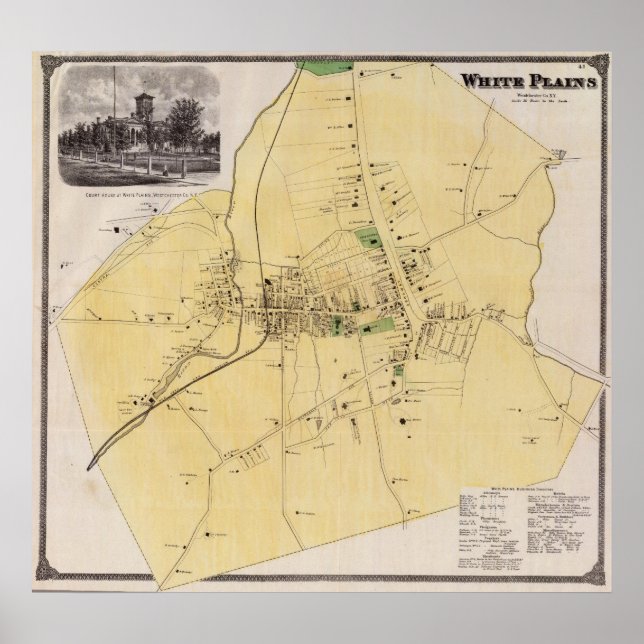 Poster Plaines blanches, NY (Devant)