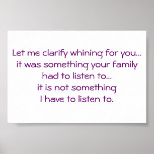 Poster Plainte Drôle-En-Pleurant