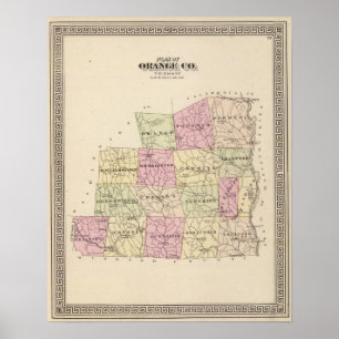 Poster Plan de Comté d'Orange au Vermont