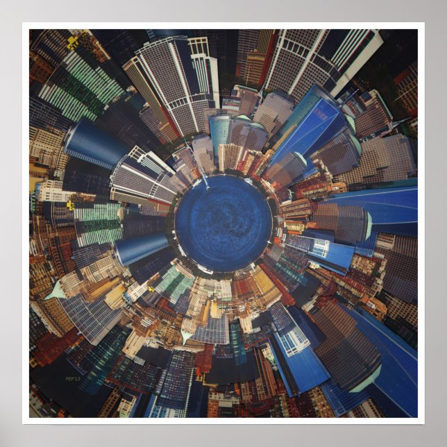 Poster Plan De La Ville (Devant)