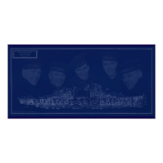 Poster Plan de l'USS Juneau