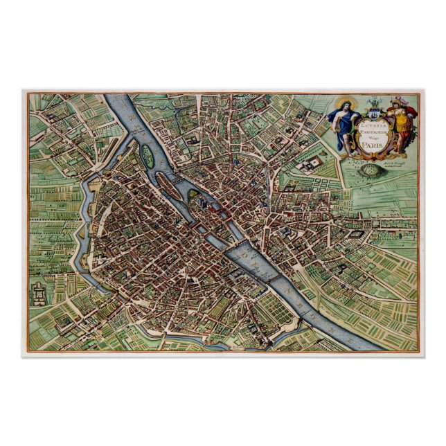 Poster Plan de Paris (Devant)
