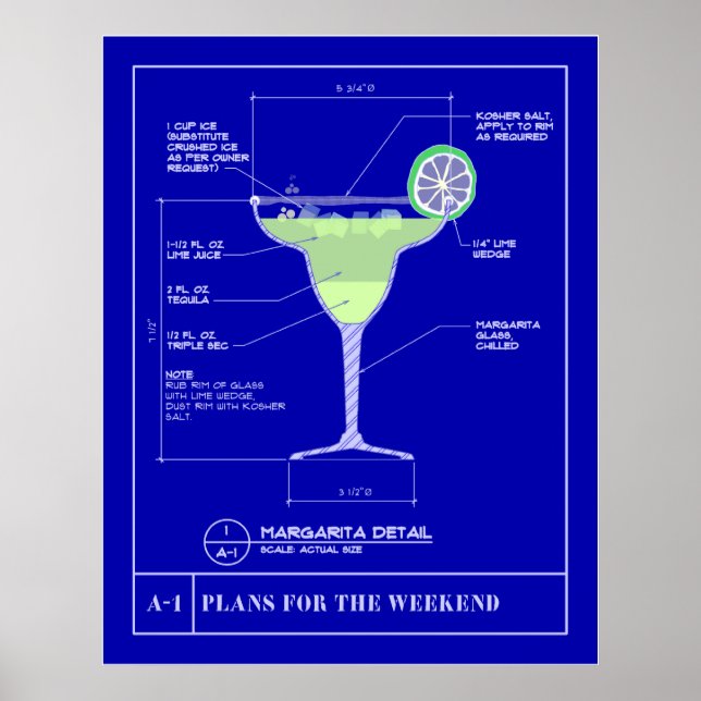 Poster Plan directeur pour une Margarita (Devant)