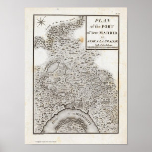 Poster Plan du Fort du New Madrid