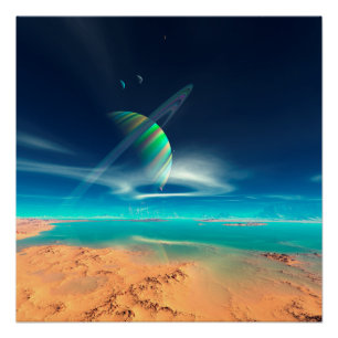 Poster Planet Newerades - Réflexions Arc-en-ciel