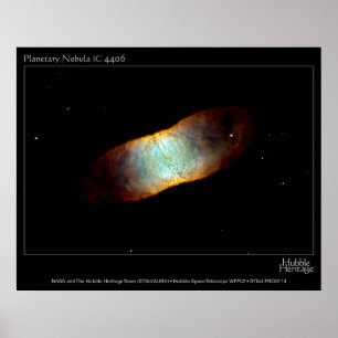 Poster Planetary Nebula IC 4406 Hubble Telescope Photo