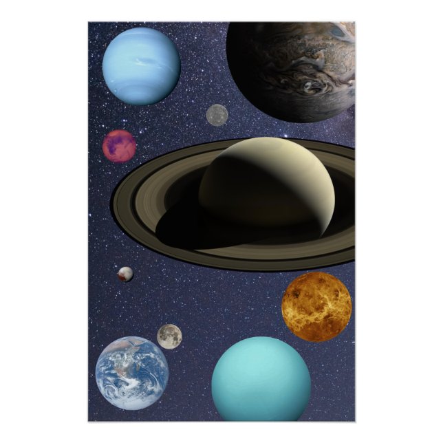Poster Planètes du système solaire (Devant)