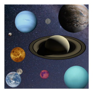 Poster Planètes du système solaire
