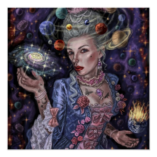 Poster Planètes Rococo (Devant)