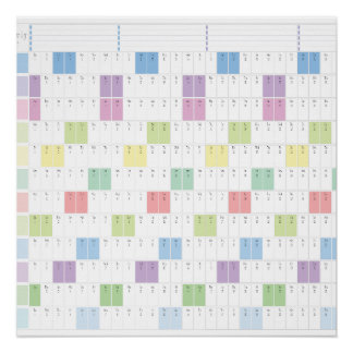 Poster Planificateur annuel imprimable 2026 | Calendrier