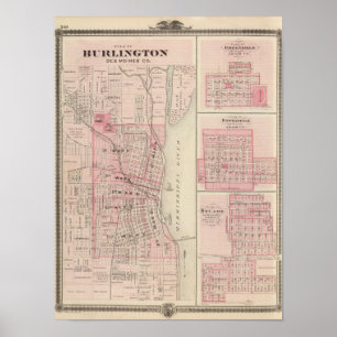 Poster Plans de Burlington, Greenfield