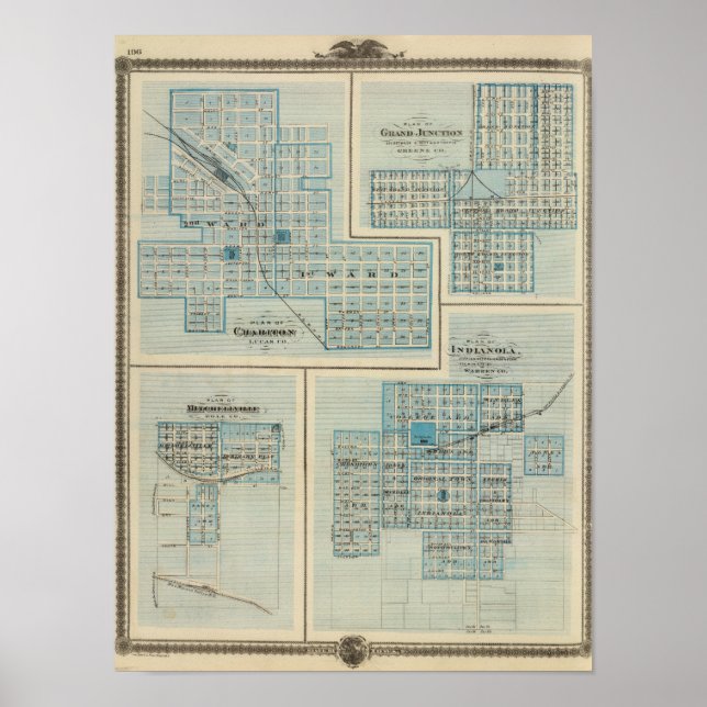 Poster Plans de Chariton, Grand Junction (Devant)