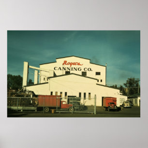 Poster Plante de canning de pois Rogers Milton-Freewater 