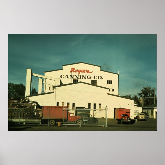 Poster Plante de canning de pois Rogers Milton-Freewater  (Devant)
