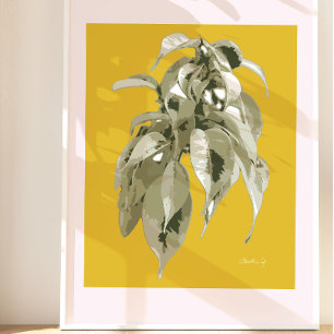 Poster Plante d'Edwards Gardens - Crème et vert