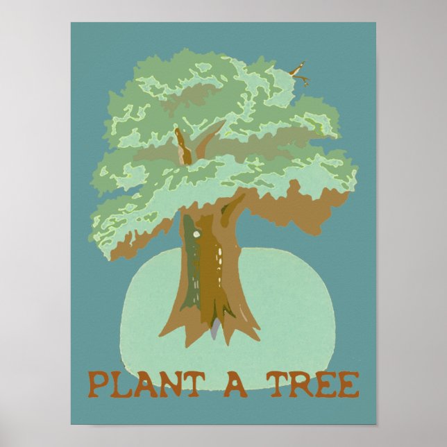 Poster plante d'un arbre (Devant)
