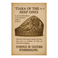 Plaque archéologique - L'Innsmouth Tiara