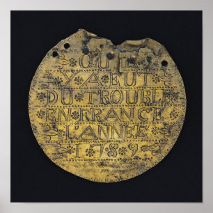 Poster Plaque avec l'expression