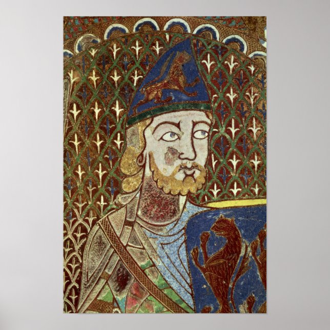 Poster Plaque de tombeau de Geoffrey Plantagenet (Devant)