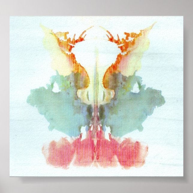 Poster Plaque d'encre d'essai Rorschach 9 (Devant)