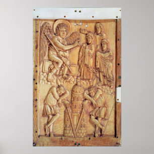 Poster Plaque depicting the Holy Women at the Tomb