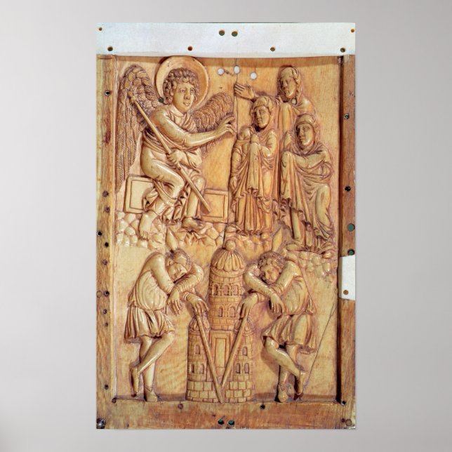 Poster Plaque depicting the Holy Women at the Tomb (Devant)