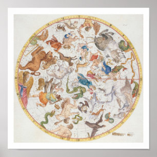 Poster Plat 26 de "atlas Coelestis", par John Flamsteed