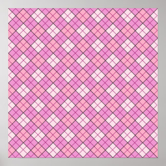 Poster Plat rose