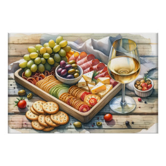 Poster Plateau de fête pour les amateurs de nourriture co