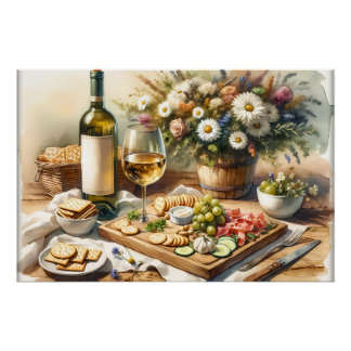 Poster Plateau de fête pour les amateurs de nourriture co