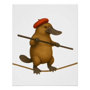 Poster Platon ornithorynque funambule