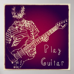 Poster "Play Guitar"
