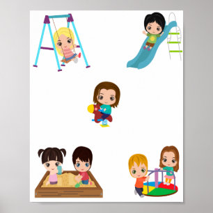 POSTER "PLAYTIME" POUR ENFANTS