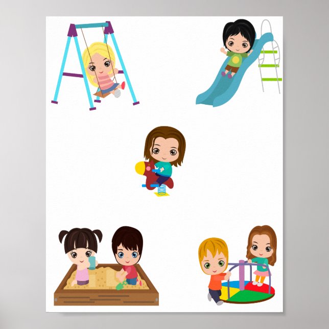 POSTER "PLAYTIME" POUR ENFANTS (Devant)