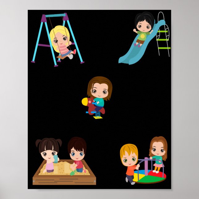 POSTER "PLAYTIME" POUR ENFANTS (Devant)