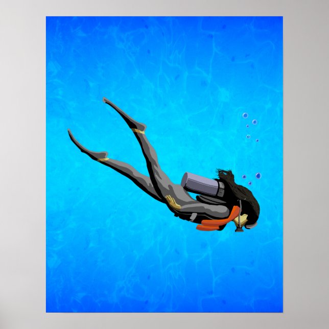 Poster Plongée en SCUBA (Devant)
