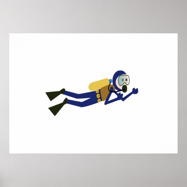 Poster Plongeur (Devant)