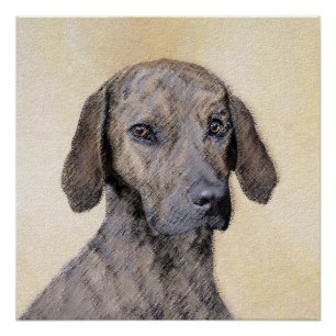 Poster Plott Peinture - Cute Original Chien Art