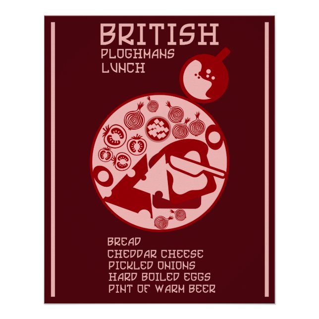Poster Ploughmans Pub lunch (Devant)