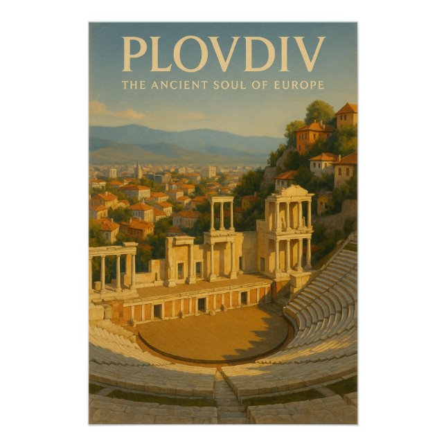POSTER PLOVDIV — THE ANCIENT SOUL OF EUROPE (Devant)