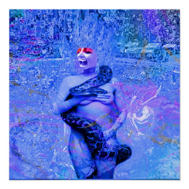 Poster Pluie bleue (Devant)