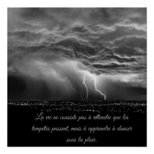 Poster pluie citations