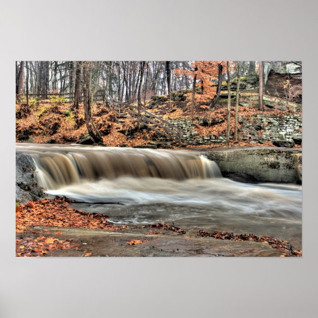 Poster Plum Creek Falls, Olmstead Falls, Ohio (Devant)
