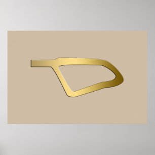 Poster Plume de symbole d'Egyptien de Maat