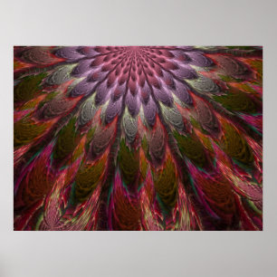 Poster Plumes de paon