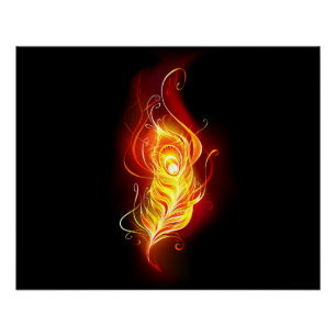 Poster Plumes de paquetage de feu