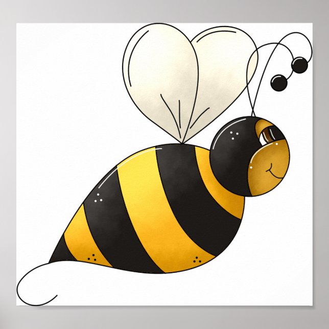 Poster Plump Bee (Devant)