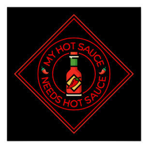 Poster Plus de sauce chaude